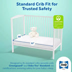 2-Sided Breathable Standard Crib and Toddler Mattress, Ultra Firm, 5 Inch, 7 lbs