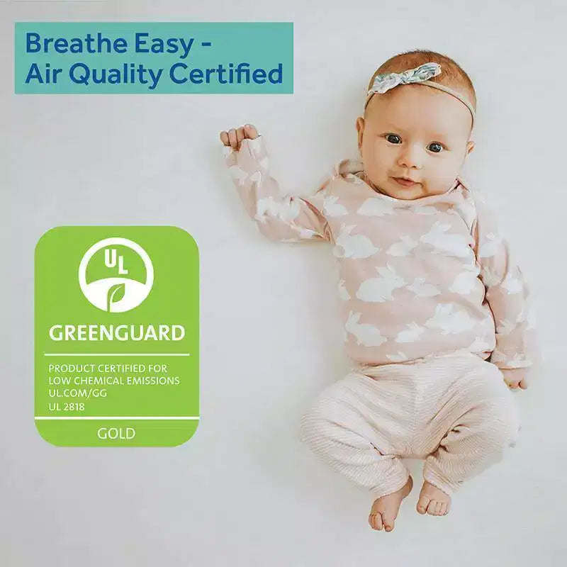 2-Sided Breathable Standard Crib and Toddler Mattress, Ultra Firm, 5 Inch, 7 lbs
