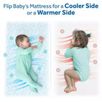 2-Sided Breathable Standard Crib and Toddler Mattress, Ultra Firm, 5 Inch, 7 lbs