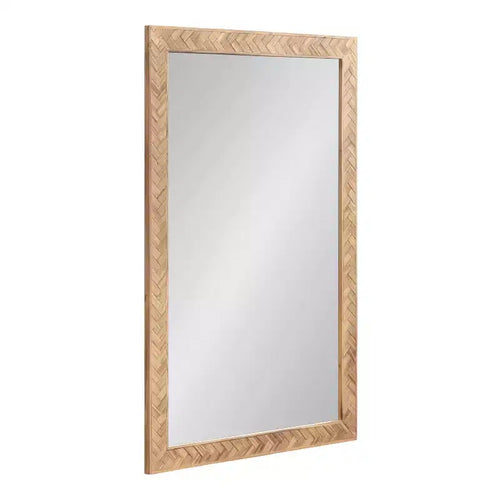 Kate & Laurel All Things Decor 24"x36" Braywood Rectangular Mirror Brown