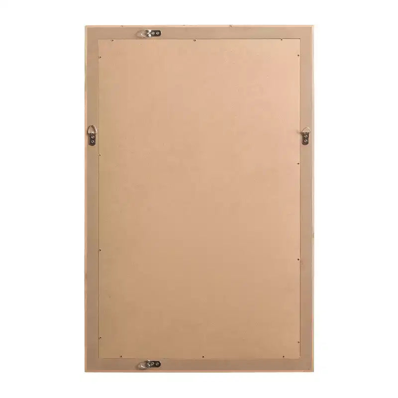 24"x36" Rectangular Wall Mirror with Herringbone Wood Frame