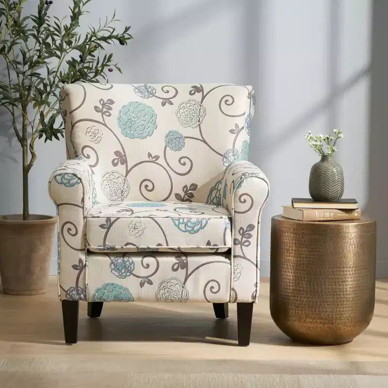 Fabric Upholstered Club Chair