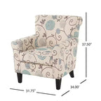 Fabric Upholstered Club Chair