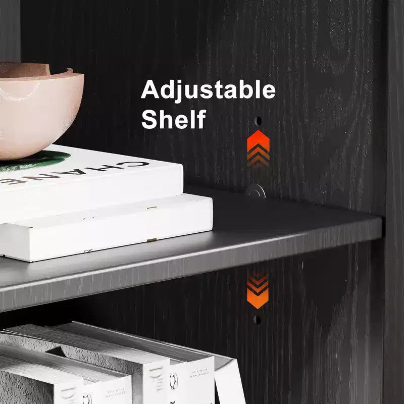 72-Inch 4-Door Storage Cabinet with Adjustable Shelves
