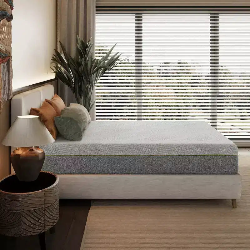 12-Inch Medium Gel Memory Foam Mattress with Green Tea Infusion