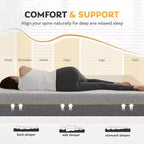 12-Inch Medium Gel Memory Foam Mattress with Green Tea Infusion