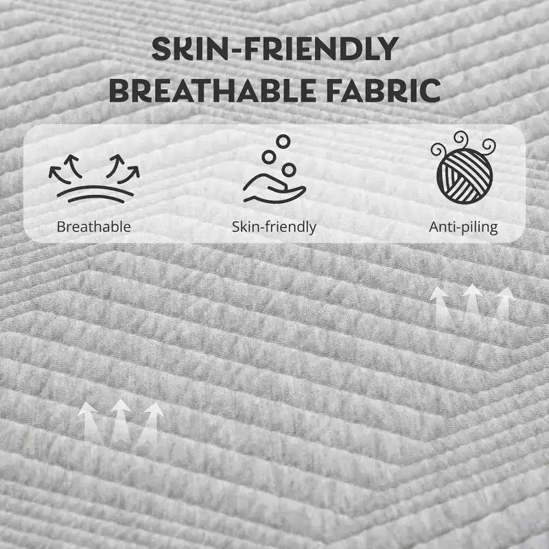 12-Inch Medium Gel Memory Foam Mattress with Green Tea Infusion