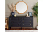 6 Drawer Dresser with Gold Pulls