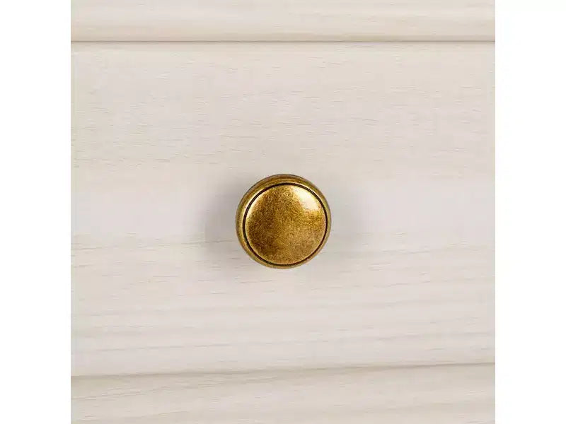 6 Drawer Dresser with Gold Pulls