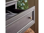 6 Drawer Dresser with Gold Pulls