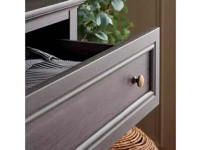 6 Drawer Dresser with Gold Pulls