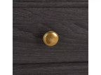 6 Drawer Dresser with Gold Pulls