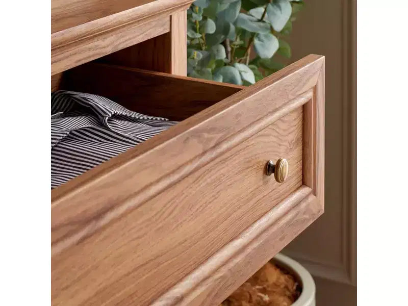 6 Drawer Dresser with Gold Pulls