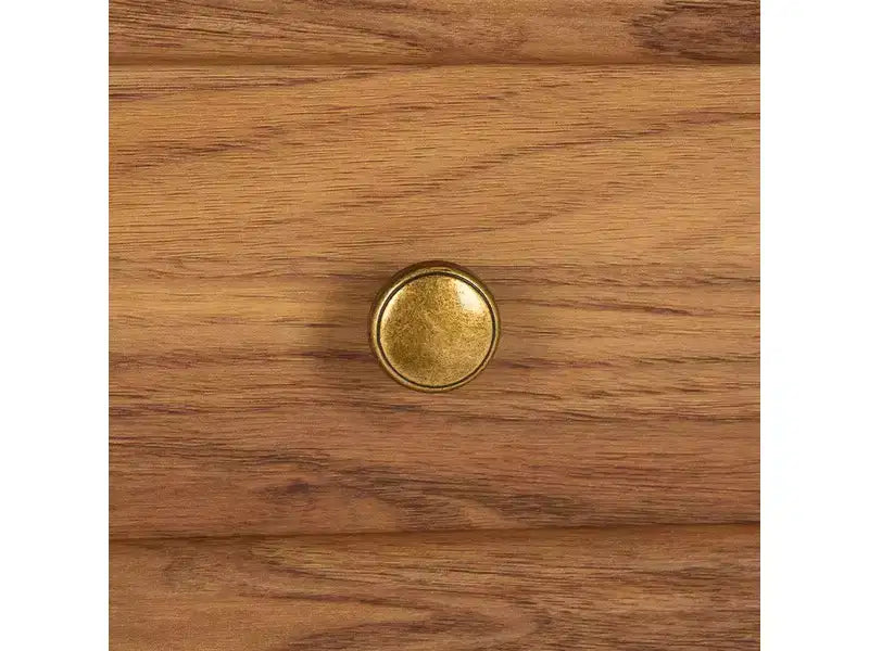 6 Drawer Dresser with Gold Pulls