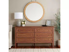 6 Drawer Dresser with Gold Pulls