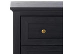 6 Drawer Dresser with Gold Pulls