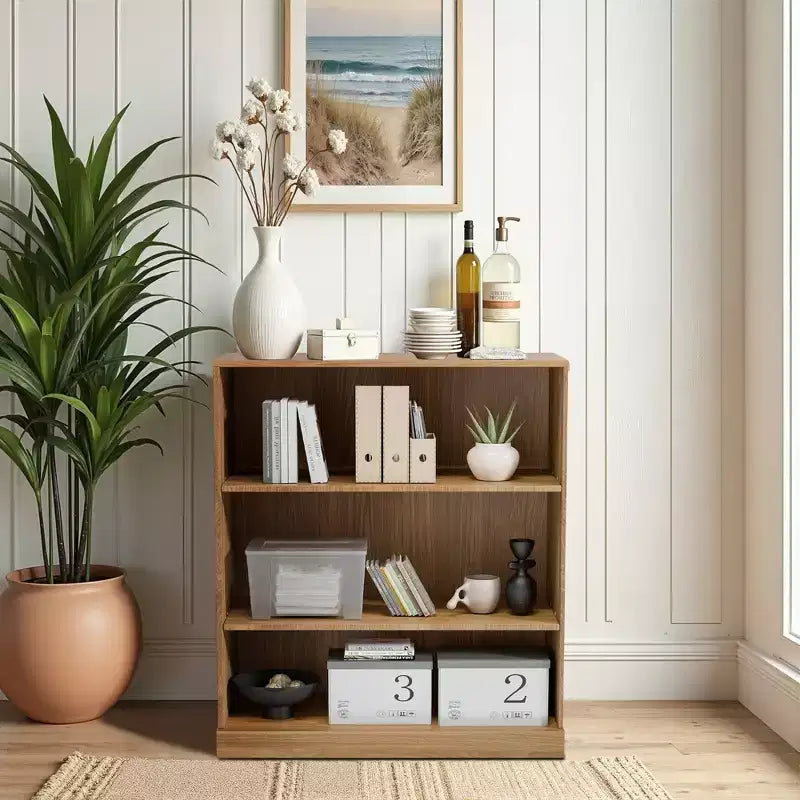 Wood Storage Cabinet with 2 Doors and 3 Shelves, 36 Inch