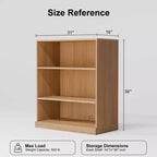 Wood Storage Cabinet with 2 Doors and 3 Shelves, 36 Inch