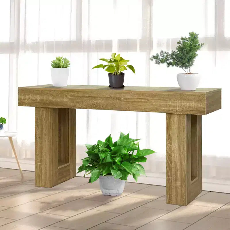 63 Inch Console Table for Entryway, Farmhouse Rectangular Sofa Table for Hallway Living Room Foyer