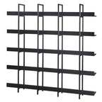 5-Tier Bookcase with Metal Frame Open Bookshelf, 70.87" Tall Storage Shelf