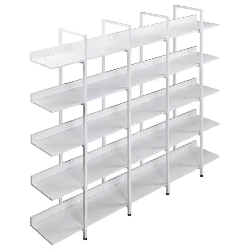 5-Tier Bookcase with Metal Frame Open Bookshelf, 70.87" Tall Storage Shelf