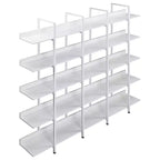 5-Tier Bookcase with Metal Frame Open Bookshelf, 70.87" Tall Storage Shelf