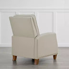 Push Back Recliner Chair with Nailhead Trims for Living Room