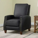 Push Back Recliner Chair with Nailhead Trims for Living Room