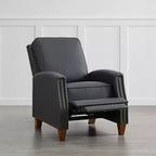 Push Back Recliner Chair with Nailhead Trims for Living Room
