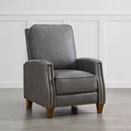 Push Back Recliner Chair with Nailhead Trims for Living Room