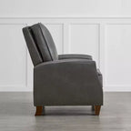 Push Back Recliner Chair with Nailhead Trims for Living Room