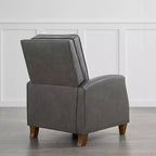 Push Back Recliner Chair with Nailhead Trims for Living Room