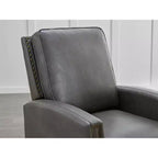Push Back Recliner Chair with Nailhead Trims for Living Room