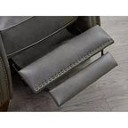 Push Back Recliner Chair with Nailhead Trims for Living Room