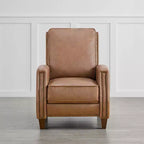 Push Back Recliner Chair with Nailhead Trims for Living Room