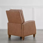 Push Back Recliner Chair with Nailhead Trims for Living Room