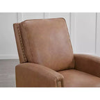 Push Back Recliner Chair with Nailhead Trims for Living Room