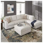 Oversized Square Accent Ottoman with Firm Cushioning