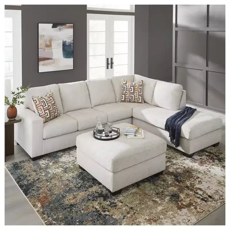 Oversized Square Accent Ottoman with Firm Cushioning