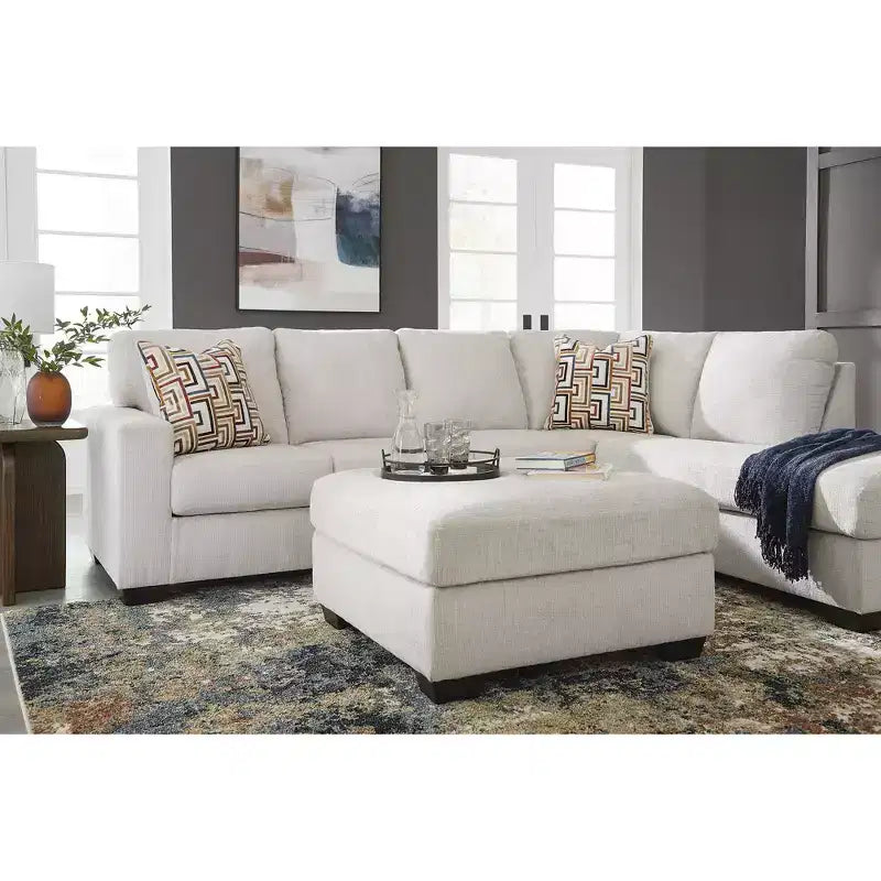 Oversized Square Accent Ottoman with Firm Cushioning