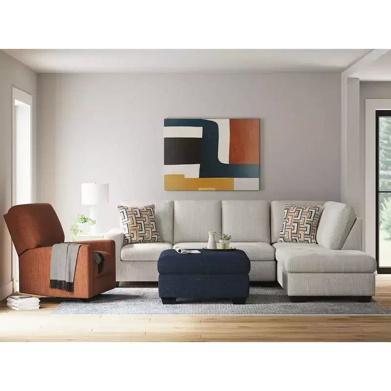 Oversized Square Accent Ottoman with Firm Cushioning