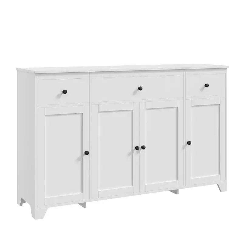55-Inch Sideboard Buffet Cabinet with 3 Drawers and 4 Doors