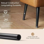 Storage Ottoman Bench with Faux Leather Upholstery, 47.8 Inch