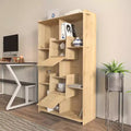 6-Shelf Bookcase with Cabinet Storage