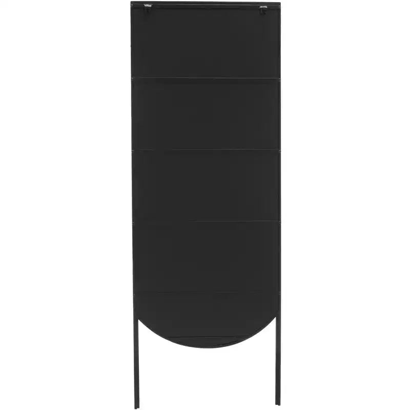 25 x 68 Inch Black Iron Leaning Floor Mirror