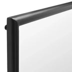 25 x 68 Inch Black Iron Leaning Floor Mirror