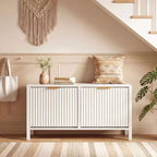 Shoe Storage Bench Narrow Wooden Entryway Bench with 2 Flip Drawers for Hallway
