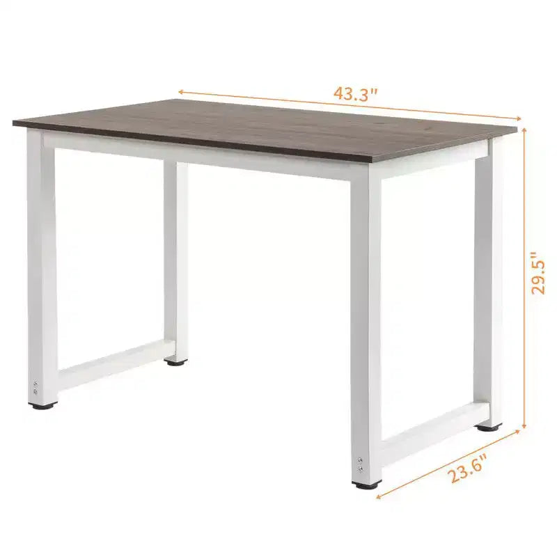 43 Inch Computer Desk with Metal Frame