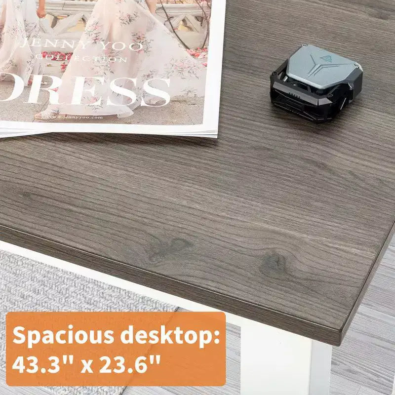 43 Inch Computer Desk with Metal Frame