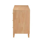 6-Drawer Dresser with Honeycomb Design, Natural